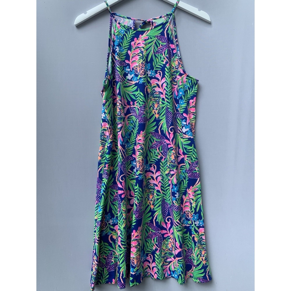 Lilly Pulitzer Dress Small‎ Blue Jungle Margot Swing How You Like Me Prowl